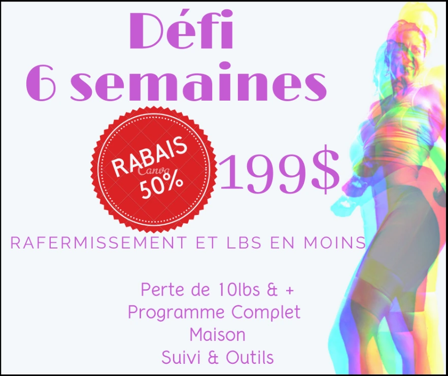 Publicité BodyFormAD présentant un défi de six semaines