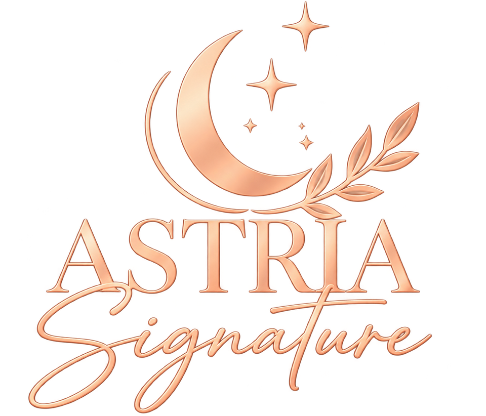 Logo doré Astria Signature